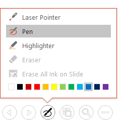 Annotation pop-up menu appearance